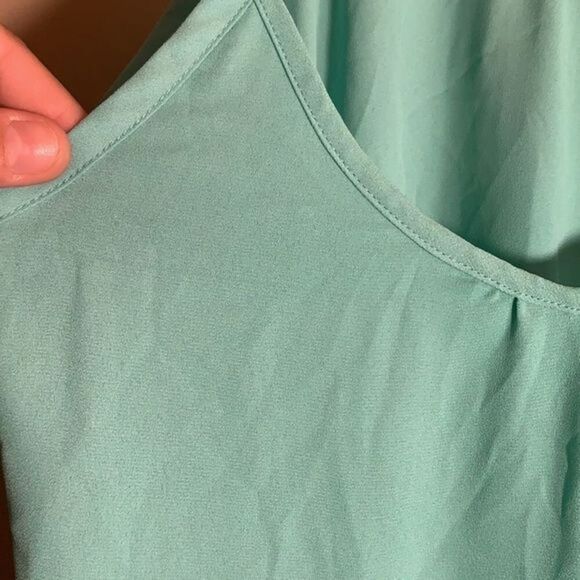Torrid Turquoise Cross Back Tank Top - Picture 7 of 7